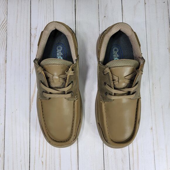 MSRP $140, Orthofeet Baton Rouge Boat Shoes, size 8.5 2E, Brown